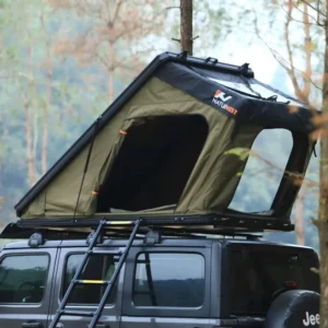 Factory Hard Shell Rooftop Tent Aluminium Camping Triangle Tent 1-3 Person 4×4 Offroad Car Roof Top Tent for Car