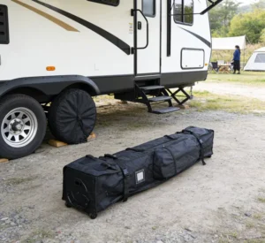 Factory Heavy-Duty Tent Wheel Bag Waterproof Tear-Resistant Oxford Fabric Rolling Storage Bag for Pop-Up Canopy and Frame