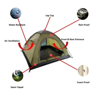 Factory High Quality Waterproof Backpacking Tent 2 3 Person Lightweight Camping Tents for Outdoor Hiking