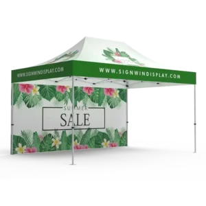 Factory Indoor Outdoor Event Aluminum Tent Logo Trade Show Promotion 3×3 Marquee Vendor Pop Advertising Custom Print High
