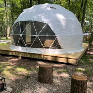 Factory Insulated Geodesic Dome Tent House with Extra-Large Viewing Window for Glamping Camping