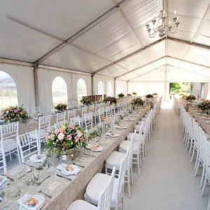 Factory Luxury Event Tent Table and Chairs Wedding Tent with Lining Decoration