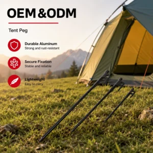 Factory Manufacturer Heavy-Duty Iron Casting Camping Tent Stakes and Ground Pegs