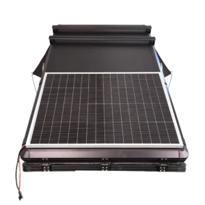 Factory OEM 1.4m Aluminum One Bedroom Roof Tent Shell for Car Roof Top Offroad Camper Van Rooftop Tent Solar Panel 5000mm