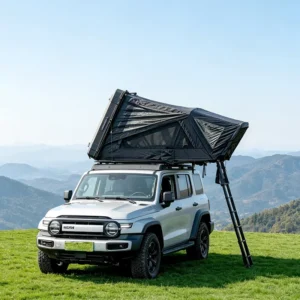 Factory OEM Aluminum Hard Shell Side Open Roof Top Tent Light Weight Waterproof Car Tent for 2 3 Person