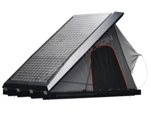 Factory OEM Four-Season Waterproof Car Roof Top Tent Hard Shell Solar Panel Rooftop Camping Tent High-Density
