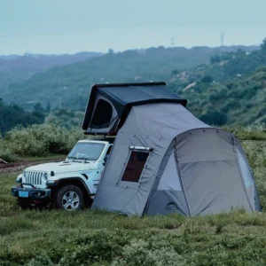 Factory OEM Four season Car Side Awning Annex for Roof Top Tent Aluminum Pole Quick Setup Camping 4×4 SUV Truck Van Oxford