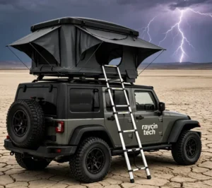 Factory OEM Hard Shell Rooftop Tent Hydraulic Quick Open 600D Tear Proof for Cross Country Overland Travel