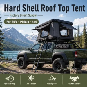 Factory Pop up Hard Shell Rooftop Tent Tenda Da Tetto for Car Camping