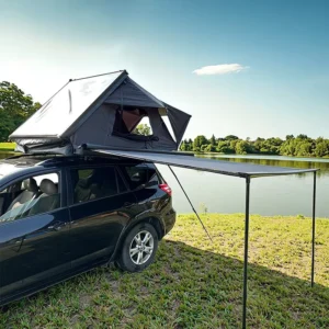 Factory Price Car Tri Folding Half Hardshell Rooftop Tent Custom Logo Durable Roof Top Tents 4 Seasons