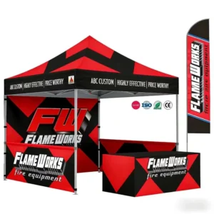 Factory Price Custom Logo Printing 3x3M 10ft Hexagon Aluminum Frame Waterproof 300D Oxford CE RoHS Certified Trade