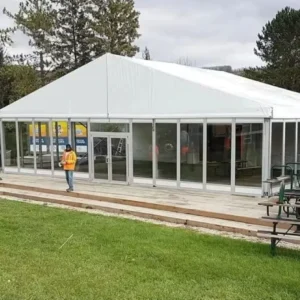 Factory Price Outdoor Tents Event Business Tent High Reinforced Aluminum Alloy Structure Glass Wall Marquee Trade Show Tent
