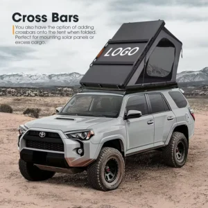Factory Price Triangle Light Weight Hard Shell Roof Top Tent for Car Rooftop Tent Triangular Aluminum Camping Car Roof Tent