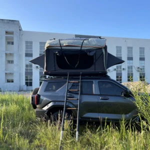 Factory Price Waterproof Customized Camping Rooftop Tent Hard Shell Aluminum Oxford Fabric 4 Seasons Double Layer SUV Truck
