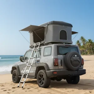 Factory Roof Tent Fully Automatic Hard Top Folding Off road Vehicle Special Car mounted Double person Tent Oxford