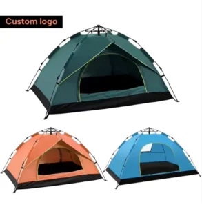 Factory Stock Tents Camping Outdoor Full Automatic Pop up Camping Tents Waterproof for Family Camping Hiking Tent