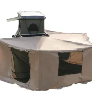 Factory Supply 270-Degree Sunshade 4WD Aluminum Four-Season Freestanding Fan Car Rooftop Side Awning Tent