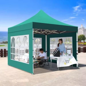 Factory Supply 3x3m Outdoor Advertising Canopy Tent Waterproof Oxford Fabric Steel Frame Pop-Up Trade Show Tent
