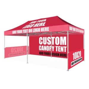 Factory Supply 3x6m 10x20ft Waterproof UV-Resistant Fire-Retardant Custom Printed Advertising Tent for Outdoor Events