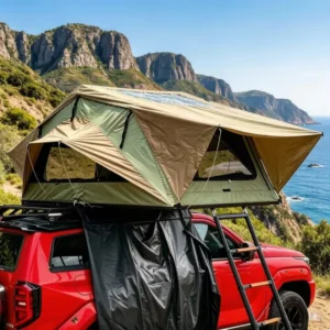 Factory Supply Ultra Thin RTT Light Weight Aluminum Car Roof Top Tent Soft Shell Car Rooftop Tent Roof Top Tent