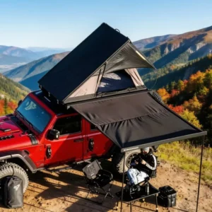 Factory Supply Ultra Thin RTT Light Weight Aluminum Car Roof Top Tent Triangle Hard Shell Car Rooftop Tent Roof Top Tent