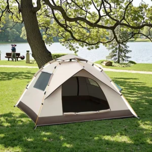 Factory Waterproof 3-4 Person Fishing Portable Outdoor Camping Tent Heavy-Duty Automatic Tent