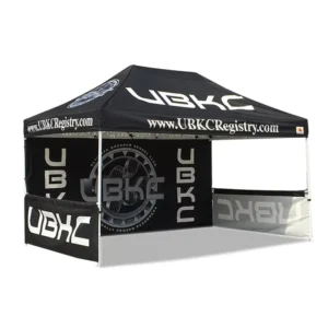 Factory Waterproof Fire Retardant Tents 4x6m Custom Dye Sublimation Printing Gazebo 40mm Square Aluminum Frame Outdoor Party