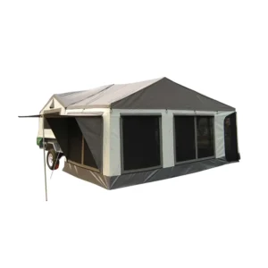 Family Camping 4×4 Off Road Waterproof Travelling Canvas Trailer Tent with Roof Window