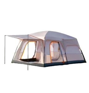 Family Camping Tarp Tent with Rooms 2 Bedroom 1 Living Room Waterproof Big Cabin Tents for 4-12 Person Outdoor Glamping Shelter