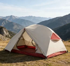 Family Double Dome Tent Lightweight 2-3 Person 4-Season Waterproof Backpack Tent Hiking Cycling Travel Windproof Camping