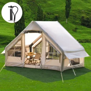 Family Four season One Bedroom Inflatable Tent Easy Setup Waterproof Outdoor 4 6 Person Glamping Sun Shelter Camping
