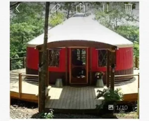 Family Outdoor Camping Yurt 5m, 6m, or 7m Glamping Mongolian Canopy Tent with Stove