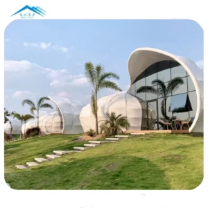 Family Snail Shape Resort Hotel Membrane Structurel Hostel Tent Glamping