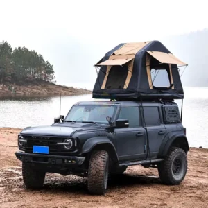 Family Travel Outdoor Camping Bed Car Roof Top Tent Luxury Style Oxford Air Inflatable Tent With Waterproof Cotton Fabric