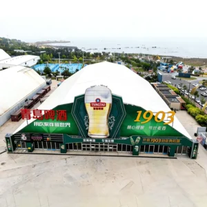 Festival Special Shaped Exhibition Tent Full Color Custom Print Front Marquee for Outdoor Beer & Catering Trade Fair Event