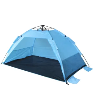 Fiberglass Pole Easy-Up System Auto Dome Tent for 2 Persons Water-Resistant Portable Pop-Up Beach Tent