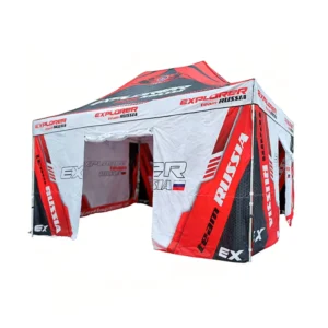 Fire Resistant Custom Logo Print 10x15Ft Waterproof Trade Show Canopy Tent for Outdoor Events