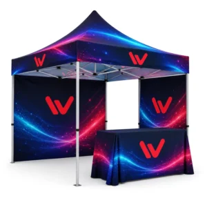 Fireproof Waterproof Custom Advertising Tent 3×3 Aluminum Foldable Canopy with Logo Digital Printing