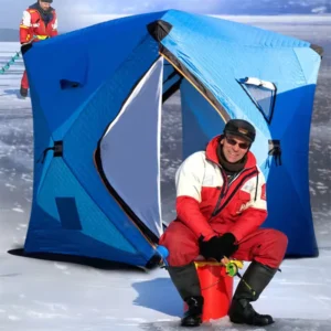 Fishing Tent One Bedroom Double-Layer Four-Season Ice Fishing Tent Outdoor Cold-Proof Multi-Person Portable Fully Automatic