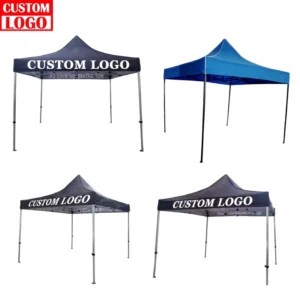Flame Resistant Waterproof Custom Pop up Canopy Tent 10x10ft for Advertising Trade Show