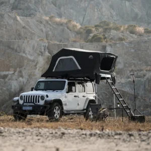 Fold Out Hard Shell Roof Top Tent 4-5 Person Family Camping Anti Condensation 360 Panoramic for SUV Truck Van Trailer