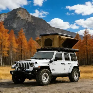 Foldable Aluminum Alloy Car Rooftop Tent Sun and Rain Protection Camping