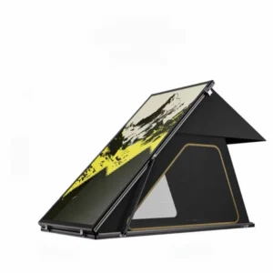 Foldable Aluminum Alloy Soft Shell Rooftop Tent for 1-3 Persons, Waterproof, for Truck Travel