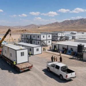 Foldable Container House 20FT 40FT for Gov Relief Housing and Remote Camp Bulk Supply Factory Direct Project Supply