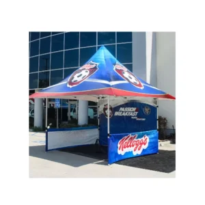 Foldable Custom Print Waterproof Aluminum Frame Portable Pop-Up Canopy Tent 10×10 UV Protection Custom Colors Outdoor Party