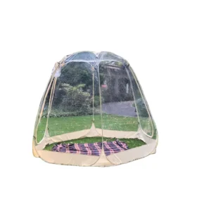 Foldable Outdoor PVC Pop Igloo Tent 4-6 Person Inflatable Transparent Bubble Tent Camouflage