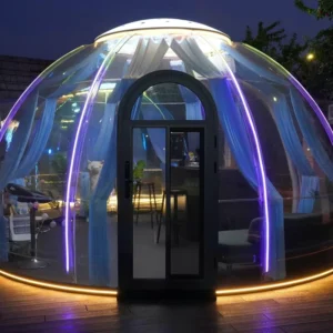Foldable Outdoor Plastic Bubble Dome Tent for Glamping, Garden, Resort, Hotel, and Events