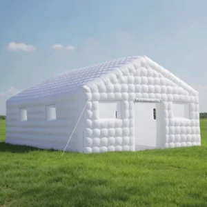 Foldable PVC Inflatable Party House Tent White Cube Air Marquee with Lights Four season Waterproof Fire retardant