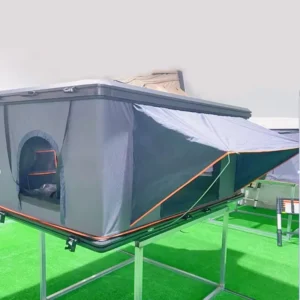 Foldable Soft Car Rooftop Tent with Sun Protection and Annex