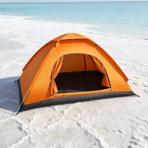 Foldable UV Resistant Ventilated Tent Camping Outdoor Waterproof for Lakeside Outdoor Stays and Forest Camping Vacations